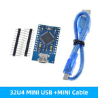TZT Pro Micro ATmega32U4 5V 16MHz Original Chip Replace ATmega328 For Arduino Pro Mini With 2 Row Pin Header For Leonardo UNOR3