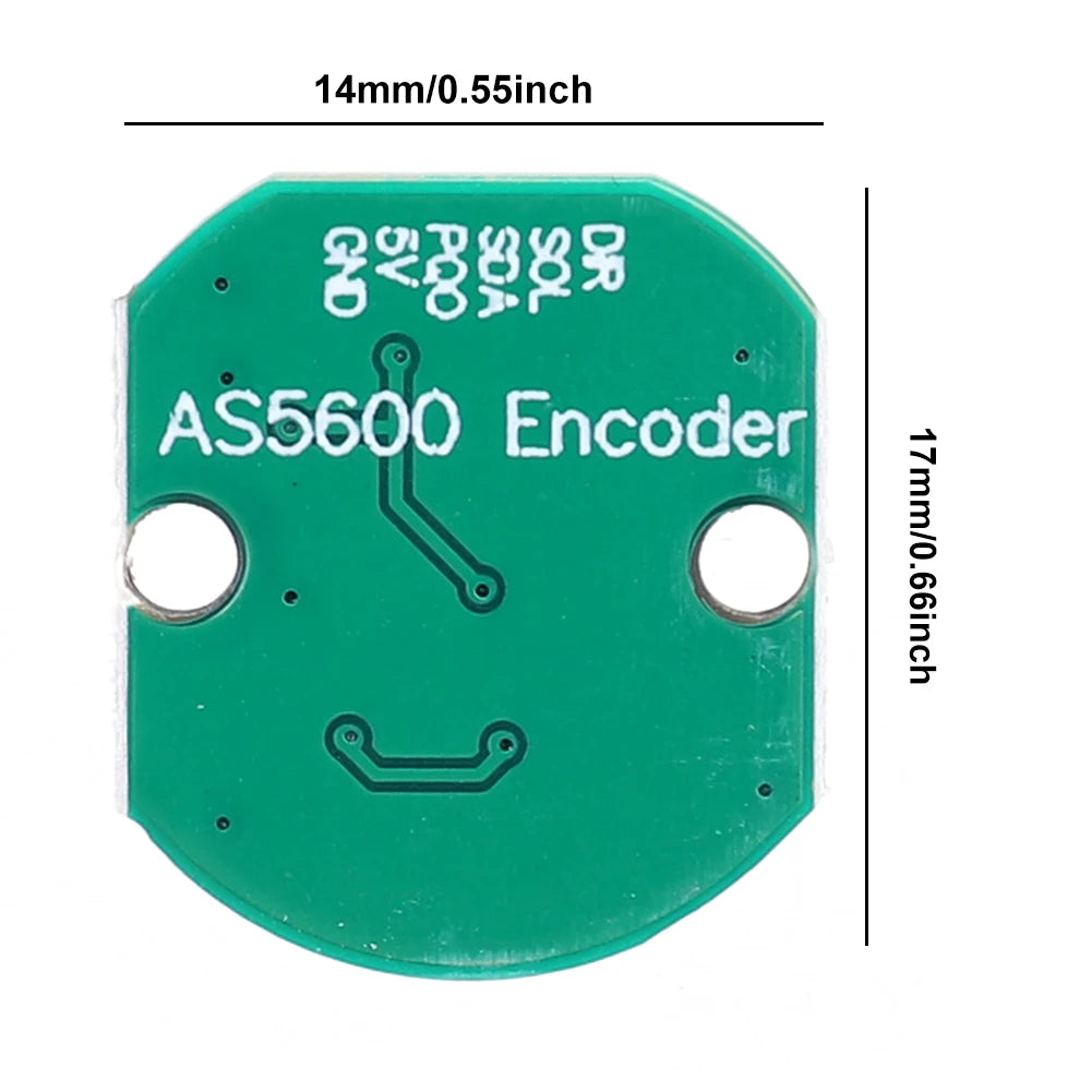 AS5600 Magnetic Induction Angle Measurement Sensor Module High Precision 12-Bit Magnetic Position Sensor Encoder with 3-pin Wire