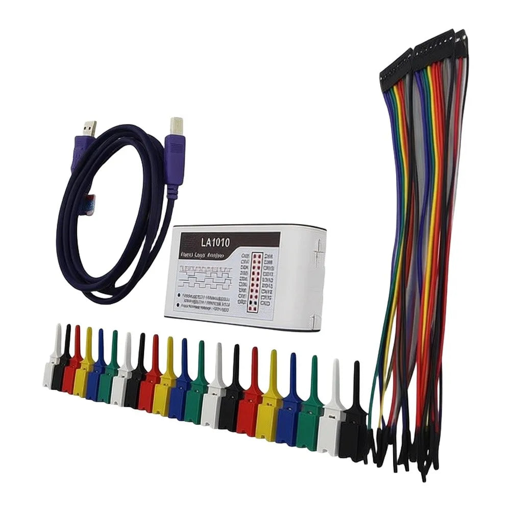 LA1010 16 Channel For Logic Analyzer 100MHz Sampling Rate For Protocol Debugging UART I2C For SPI For RS232 Electronic Testing