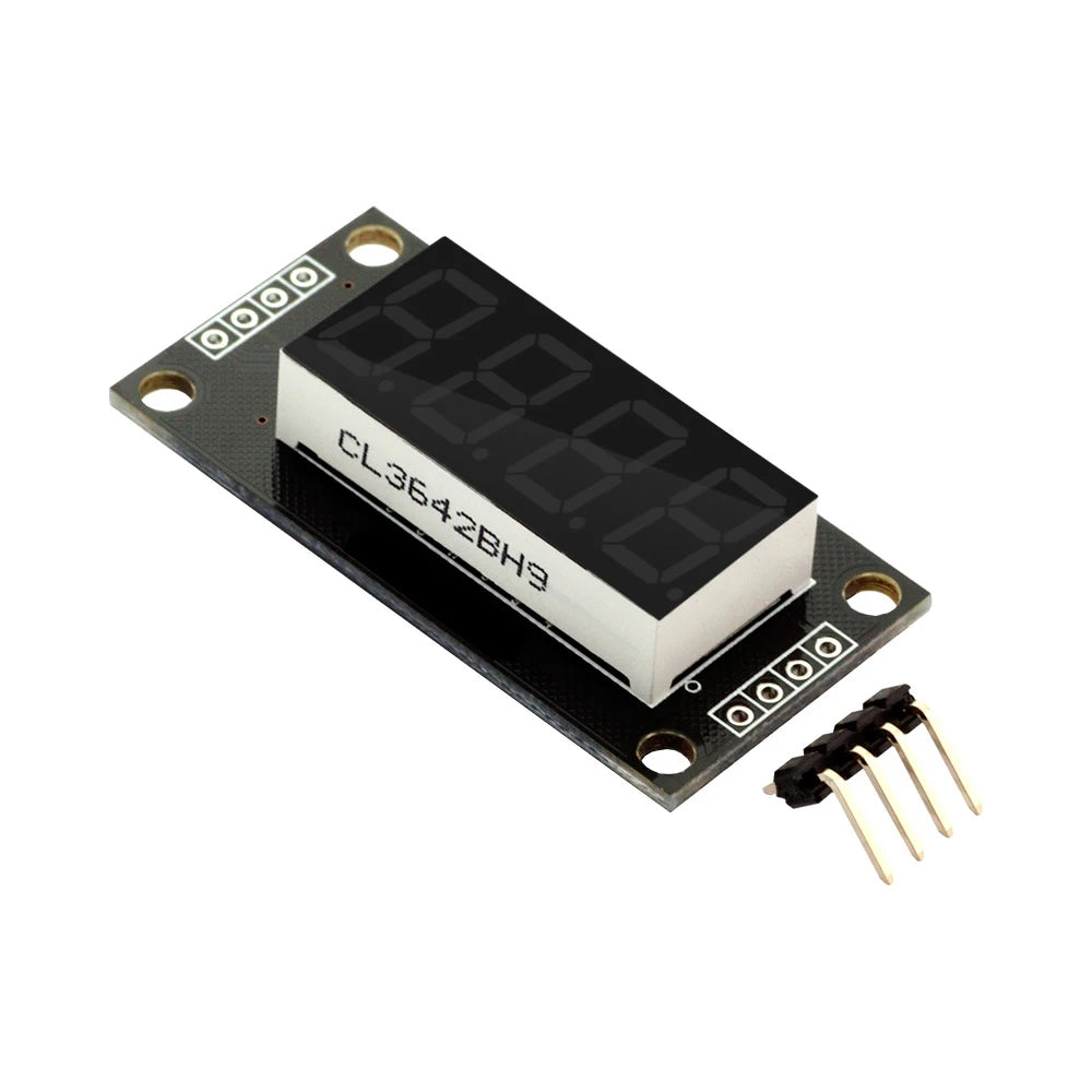TM1637 LED Display Module 4 Digit 7 Segment 0.36 inch Time Clock Indicator Tube Module Red Blue Green Yellow White for Arduino