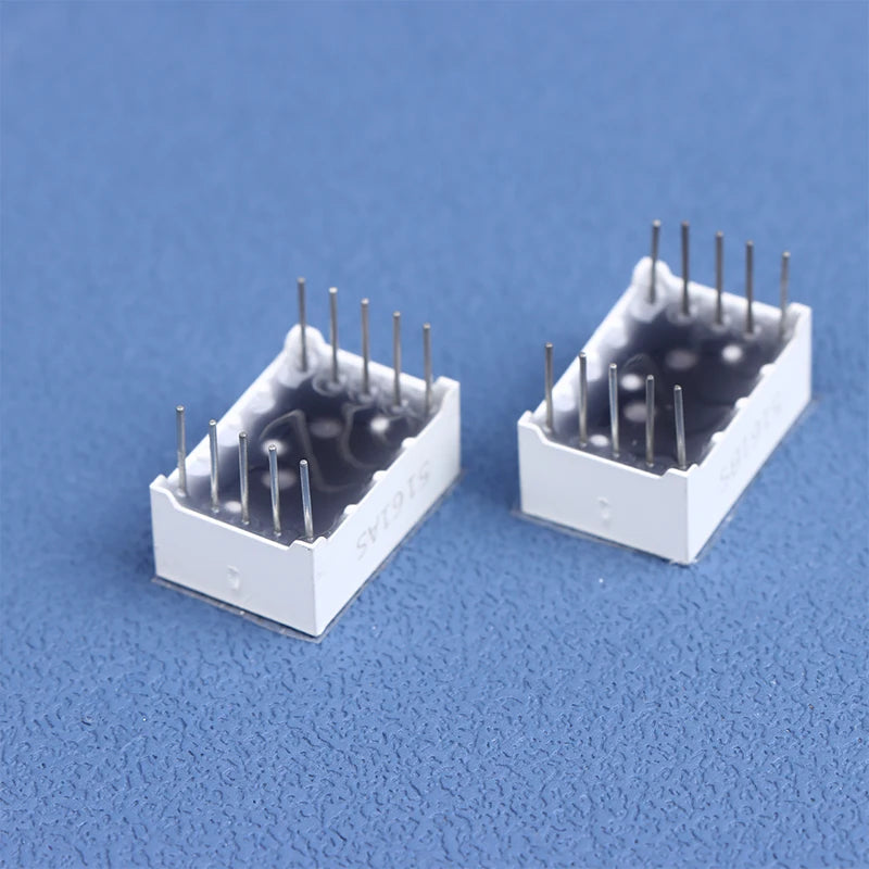 10Pcs 0.56 Inch 10Pins 1 Bit 7 Segment Red LED Digital Display Tube Common Anode Cathode 5161AS 5161BS