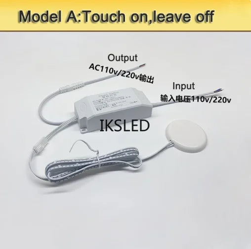 Wardrobe sensor switch, cabinet touch switch, intelligent sensor AC110V-220V, can penetrate wood, stone and glass materials