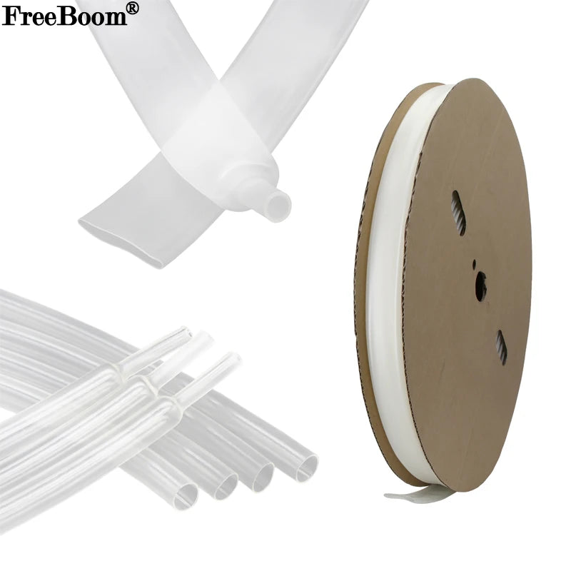 1~20m 3:1 Heat Shrink Tubing With Glue Transparent 1.6~ 50mm Double Wall Adhensive Lined Wire Polyolefin Cable Sleeve Waterproof