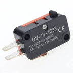 5/10pcs Large Micro Switch V-15-1C25/V-154-1C25/V-155-1C25, Silver Point, Contact Switch, Copper Point Tact Switch 15A 250V