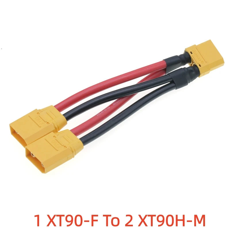 1PCS XT90 Plug Parallel Wire RC Model Plant Protection Remote Control Car Battery ESC Balance Charge Connector 10/12AWG Wire