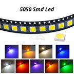 100PCS 5050 0805 LED SMD SMT Chip Red Yellow Green White Blue Orange Purple Pink RGB Emitting Diode Light 3.3V Voltage Neon Lamp