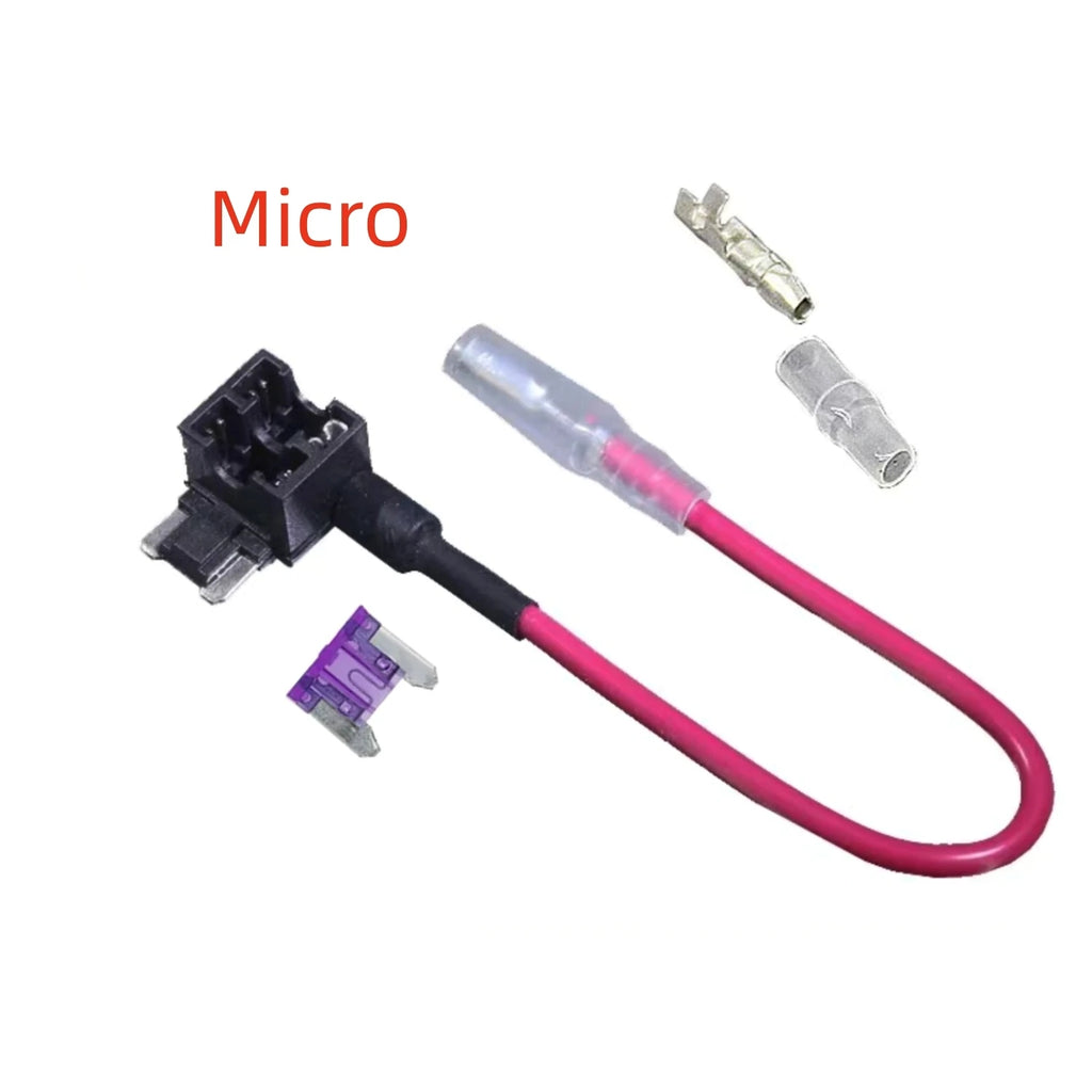 12V MINI SMALL MEDIUM Size Car Fuse Holder Add-a-circuit TAP Adapter with 10A Micro Mini Standard ATM Blade Fuse