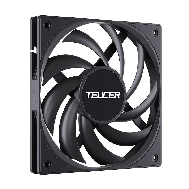 TEUCER ARGB CPU Case Fan 120mm Low Noise Ultra-thin Design 5V 3PIN Motherboard Lighting Sync PWM 800-2400RPM Case Cooler Fan