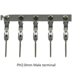 200pcs Electronic Wire Pressing Terminals, XH2.54 PH2.0 CH3.96 VH3.96 KF2510 Dupont SM ZH1.5 JST SH1.0 Connectors Metal Pins