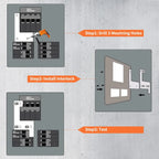 Generator Interlock Kit Fit for ITE, Murray, Gould, Thomas, Siemens and Betts, 150 or 200 Amp Panels 1 1/4 Inch Spacing Between