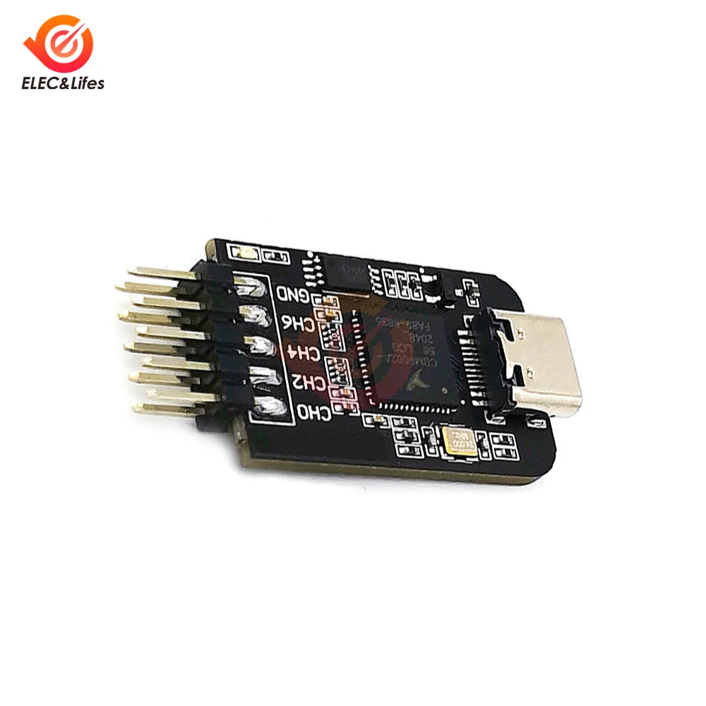 Mini Logic Analyzer Type-C USB Interface Microcontroller ARM FPGA Debugging Tool 24M Sampling 8 Channels