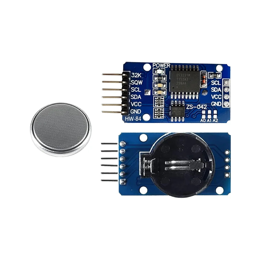 1PCS DS3231 IIC RTC Module with AT24C32 Memory, Precision Clock, Battery/No Battery Options for Arduino Raspberry Pi DIY