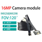 16MP 4K USB Camera Module CMOS IMX258 AF/FF 120 Degree 30FPS Wide Angle MJPEG IMX298 for Digital Cameras