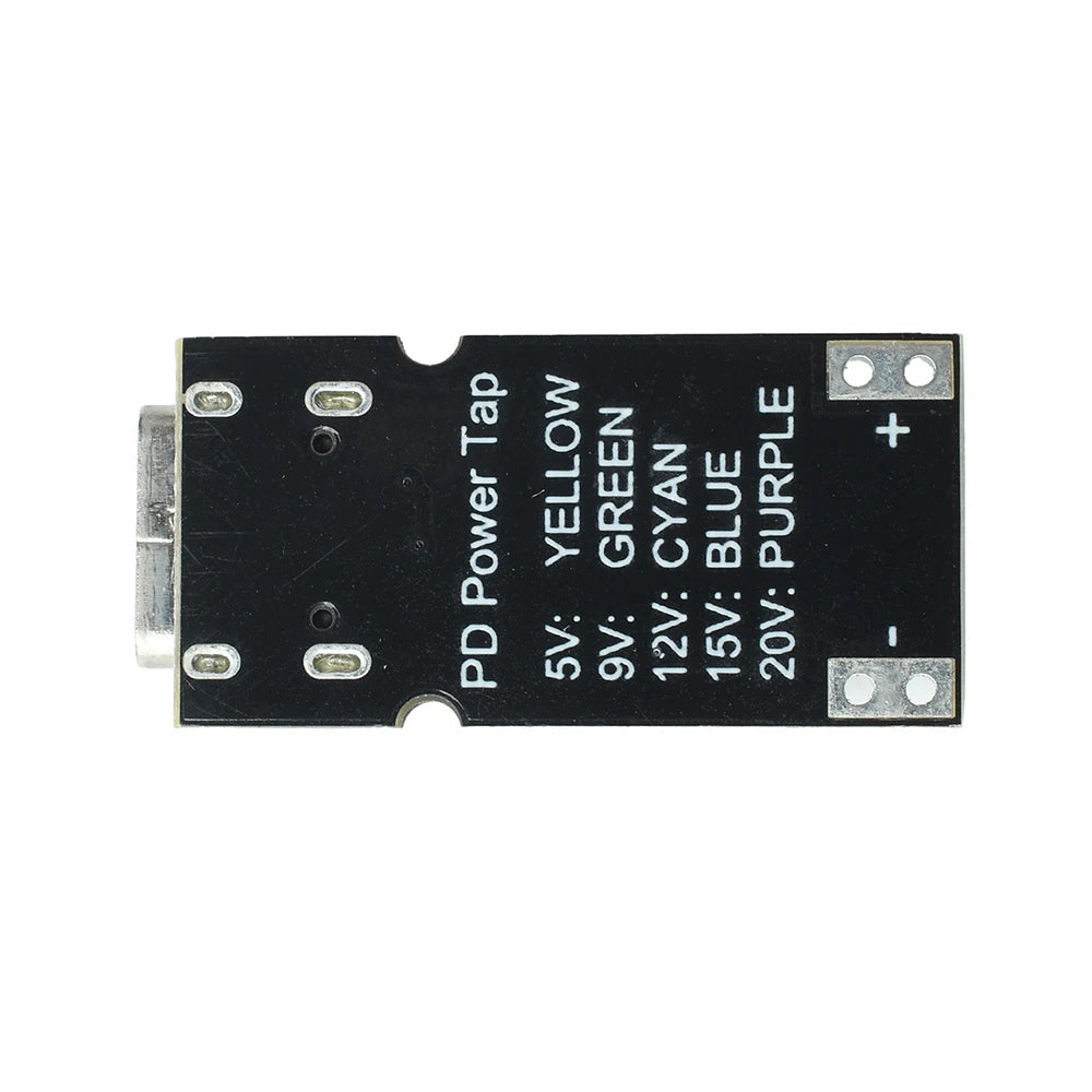PD QC USB-C Voltage Trigger Module 5–20V Adjustable Voltage Module Supports Integer Decimal Setting Polling Test