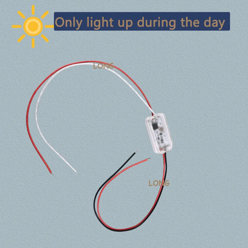 Waterproof Photocell Sensor Switch IP66 12-75V DC 3A Auto On/Off Remote Control Light Sensor