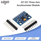 GY‑521 MPU‑6050 Three‑Axis Accelerometer Gyroscope Sensor Module 6DOF 3‑Axis Acceleration Gyro Sensor for Arduino