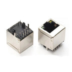 2PCS Metal RJ45 Shield Network Jack 8 Pin PCB SMT/horizontal/vertical Board Female Socket Connector 8P8C