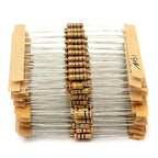 300PCS 1Ohm-3M 0.5W Resistor Assortment Kit Set Carbon Film Metal Resistors DIY Resistance Assorted Kit 470R 560R 2.7K 10K
