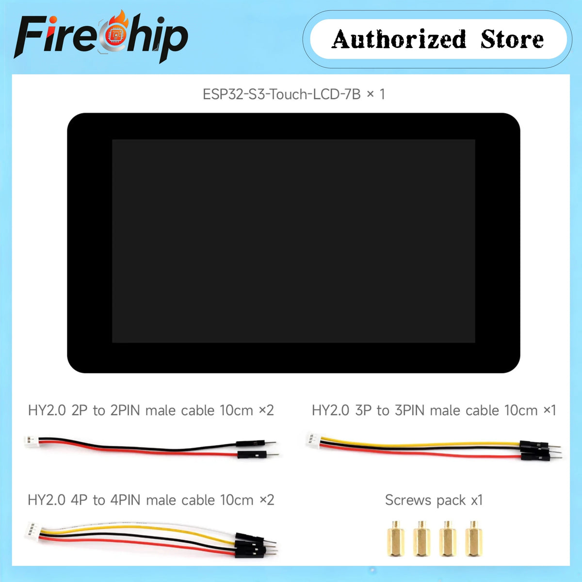 Waveshare ESP32-S3 7inch Display Development Board Type B,ESP32 with Display,1024×600,Optional for Touch,Supports WiFi&Bluetooth