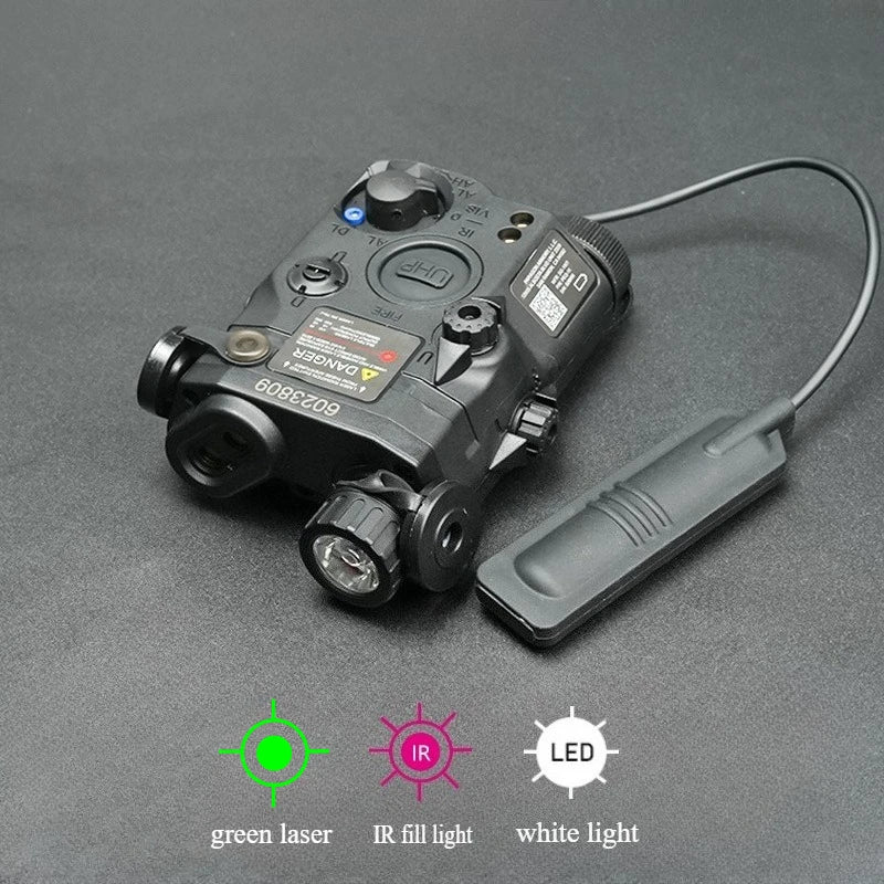 US Warehouse Tactical Gear PEQ15 PEQ Indicator Red Green Dual Laser/IR Light/IR Laser AR15 HK416 Hunting Accessory Fit 20MM Rail