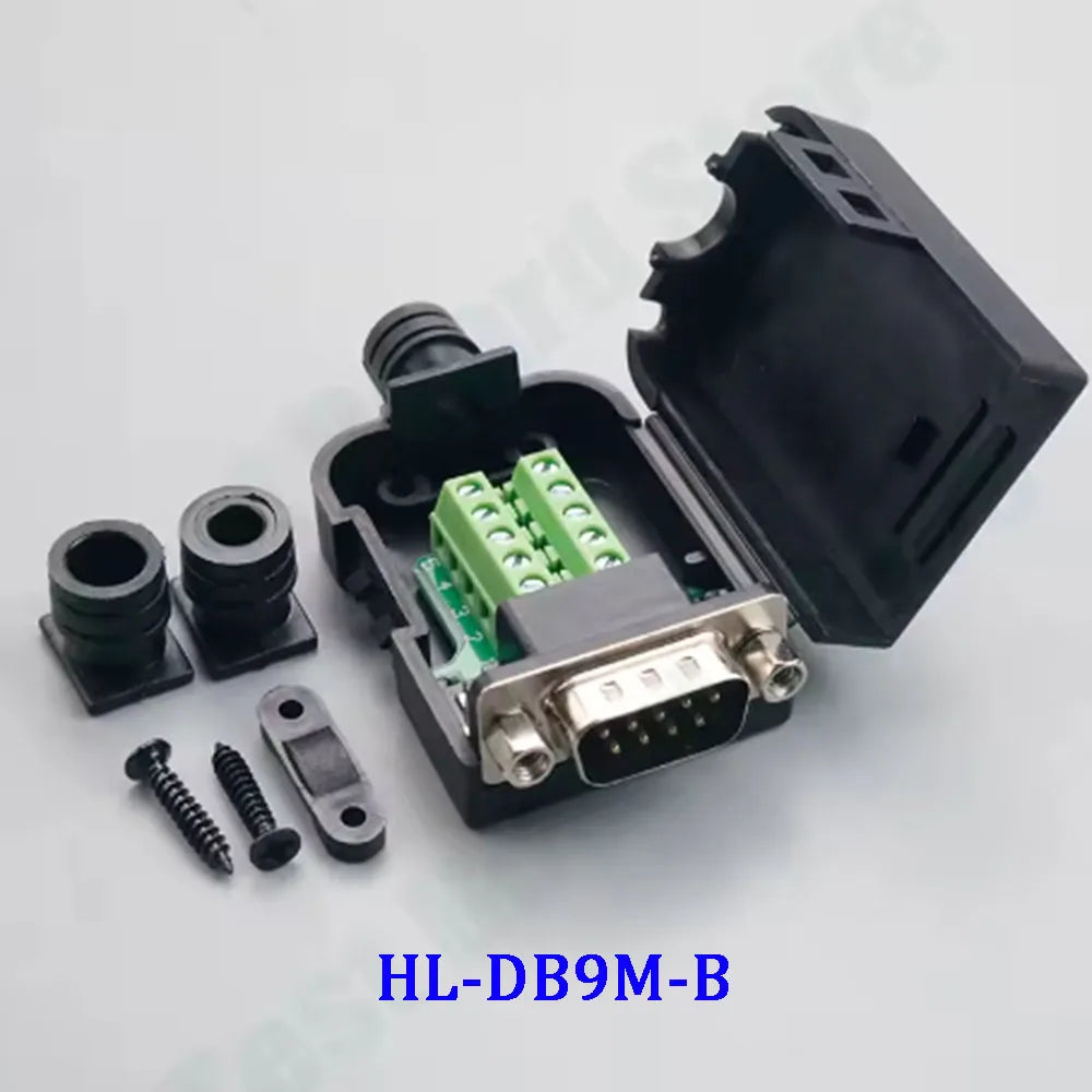 DB9/DB15/DB25 Male and Female Solderless Connector RS232/485 Transfer-Free Signals with Back Screw Terminal Adapter Board