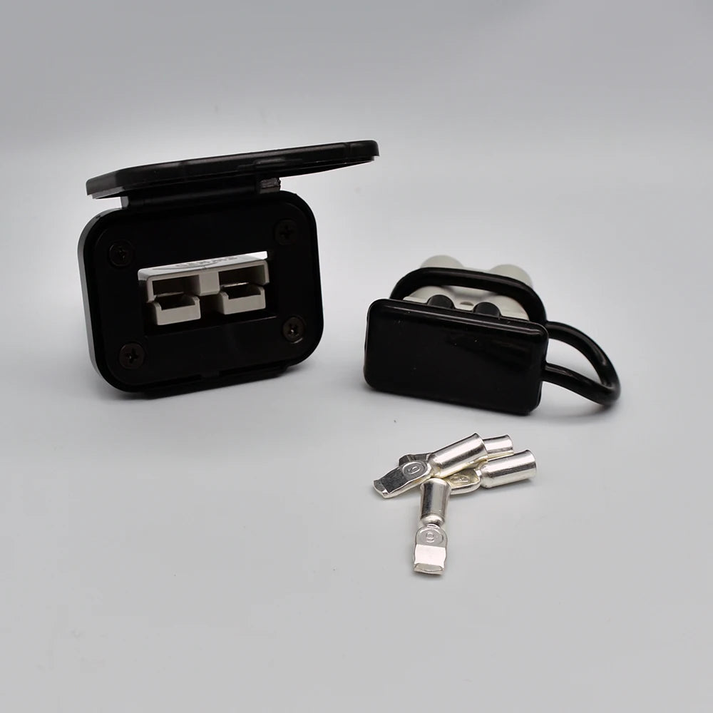 2PCS 50A Battery Quick Connect Disconnect Connector 6 to 12 Gauge Battery Cable Connector Quick Disconnect Battery  2PCS