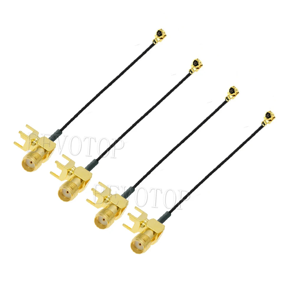 10PCS SMA to IPX RF1.13 Cable 4Pin PCB RP SMA/SMA Female to u.FL IPX-1 Female Connector RF1.13 WIFI Antenna Extension Jumper