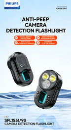 Philips SFL 1551 Privacy Camera Detector Compact Portable Flashlight with Multiple Modes Switching for Security