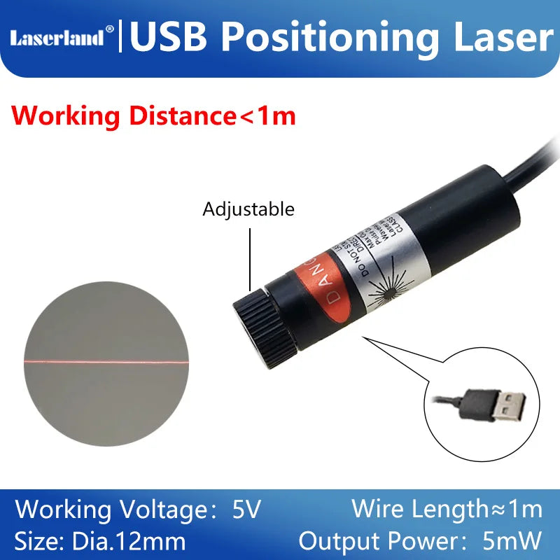 Red Green Dot Line Cross Laser Module Laser Head for Quilting Laser Fabric Marking Locator Positioner
