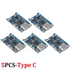 1-20Pcs Type-C/Micro/Mini USB 5V 1A 18650 Tp4056 Lithium Battery Charger Module Charging Board with Protection Function Li-Ion