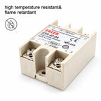 Solid State Relay SSR DA Single Phase 10A 25A 40A 60A 80A 100A 3-32VDC Input 24-380VAC Output for PID Temperature Control