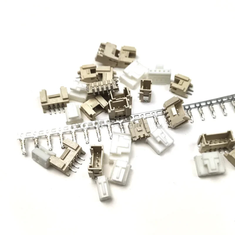10Sets HY2.0 Connector 2.0mm Vertical / Horizontal SMD Pin Header 2P3P4P5P6P7P8P9P10P12P Plug Male+Female +Terminal  Kit