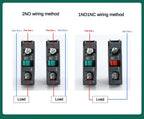 XB4 22mm Key Select Knob Switch 2/3 Position Self Locking Momentary Self Reset Key Emergency Stop Power Push Button Switch 10A
