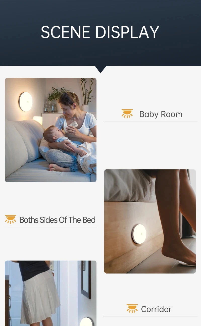 Motion Sensor PIR LED Ceiling Lamp 110V 220V Corridor Bedroom Toilet Light Human Body Induction