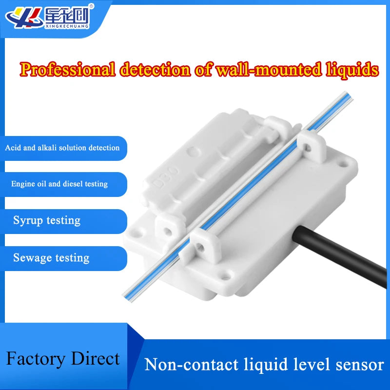 Pipes/Tubes 3/4/6/8/10/12/16/18/20/25mm Contactless Water Level Switch DC12-24V Capacitive Type Non-contact Liquid level Sensor
