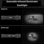 IR850nm&940nm Latest infrared LED Zoom High Bright Night Vision Infrared Fill Light Tactical Hunting Zoom Flashlight IR lighting