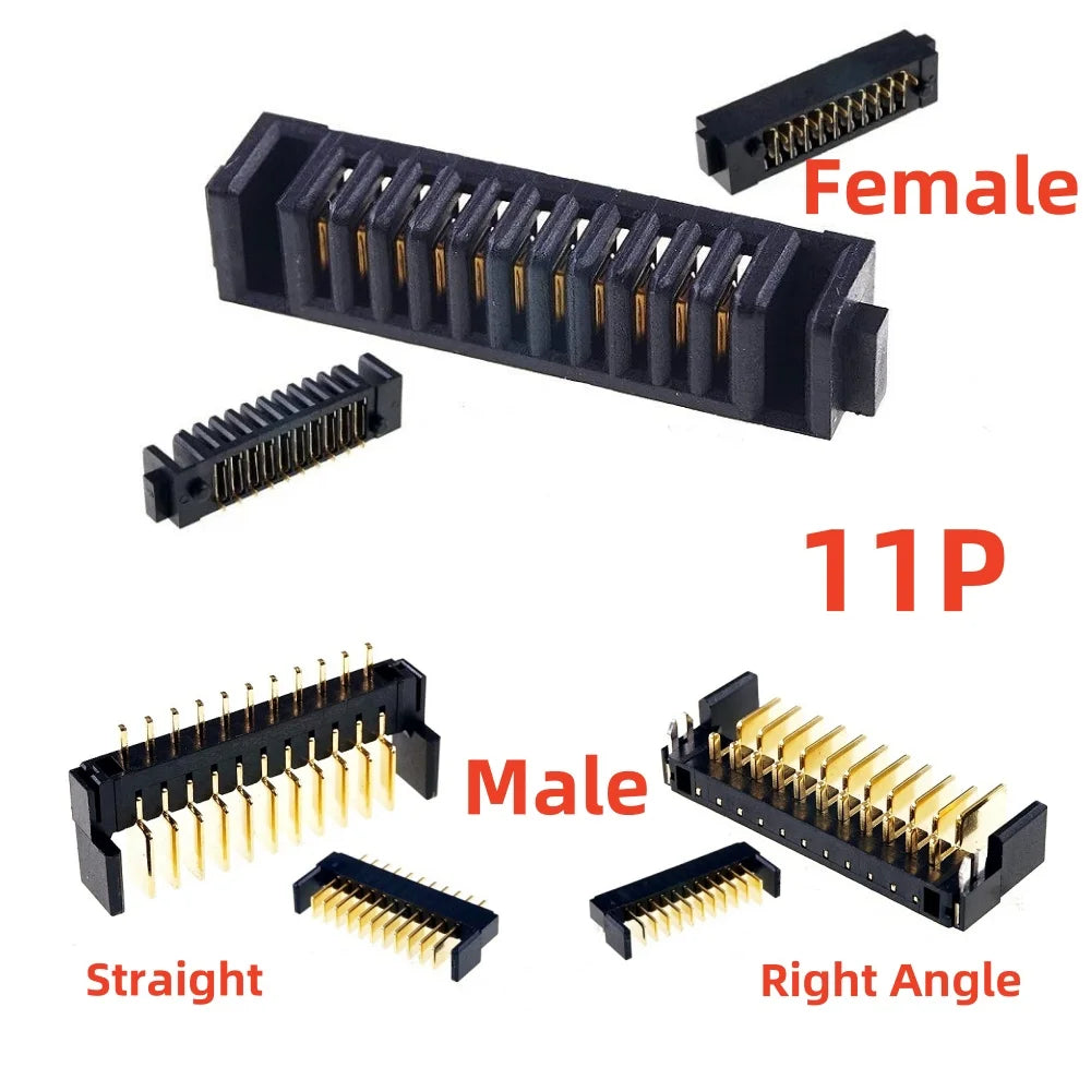 5 20Pcs Blade Male Battery Connector 2.0 MM Pitch 3 4 5 6 7 8 9 10 11 12 Position Right Angle Through Holes Straight PCB Header