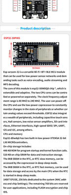 ESP32 Development Board WiFi and Bluetooth Ultra-Low Power Consumption Dual Core ESP-32 ESP-32S ESP 32 Similar ESP8266