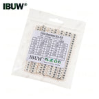 0201 0402 0603 0805 1206 1% 5% SMD Resistor Assorted Kit 1R-1M 10K 100K 1K 100R Resistance Set DIY