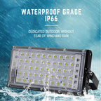 50W LED RGB Flood Light AC220V Outdoor Floodlight IP66 Waterproof Reflector Spotlight Red Green Blue 3 Color For Garden Lighting