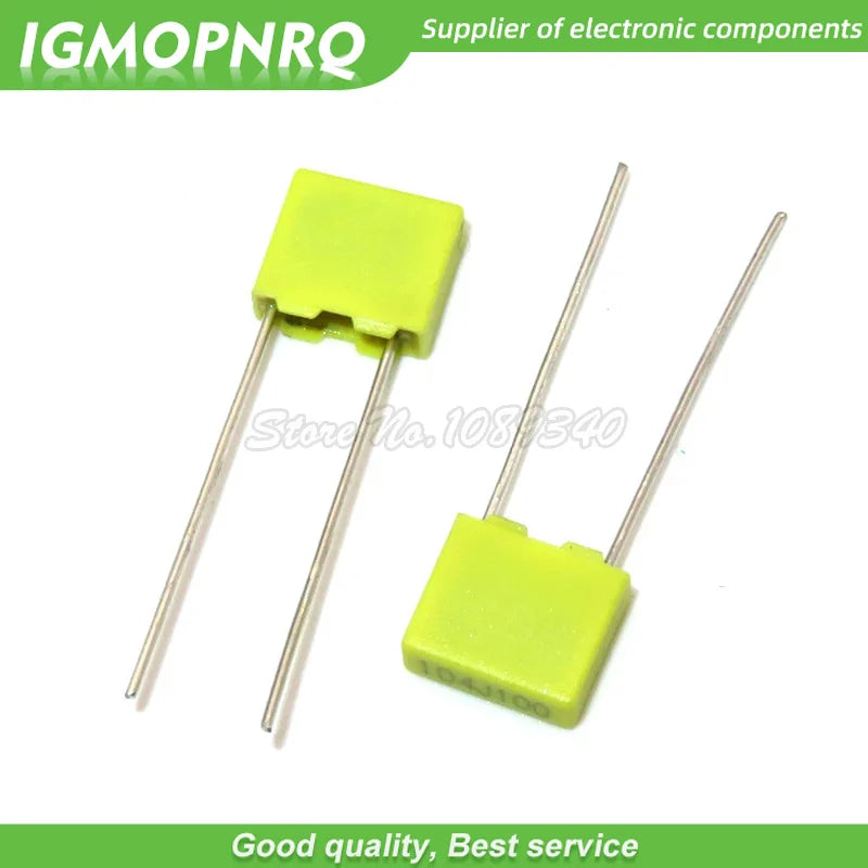 100pcs Polypropylene Safety Plastic Film 100V 1nF ~ 470nF 100nf 220nf 10nf 47nf 22nf 1nf 0.47uf 0.1uf Correction capacitor