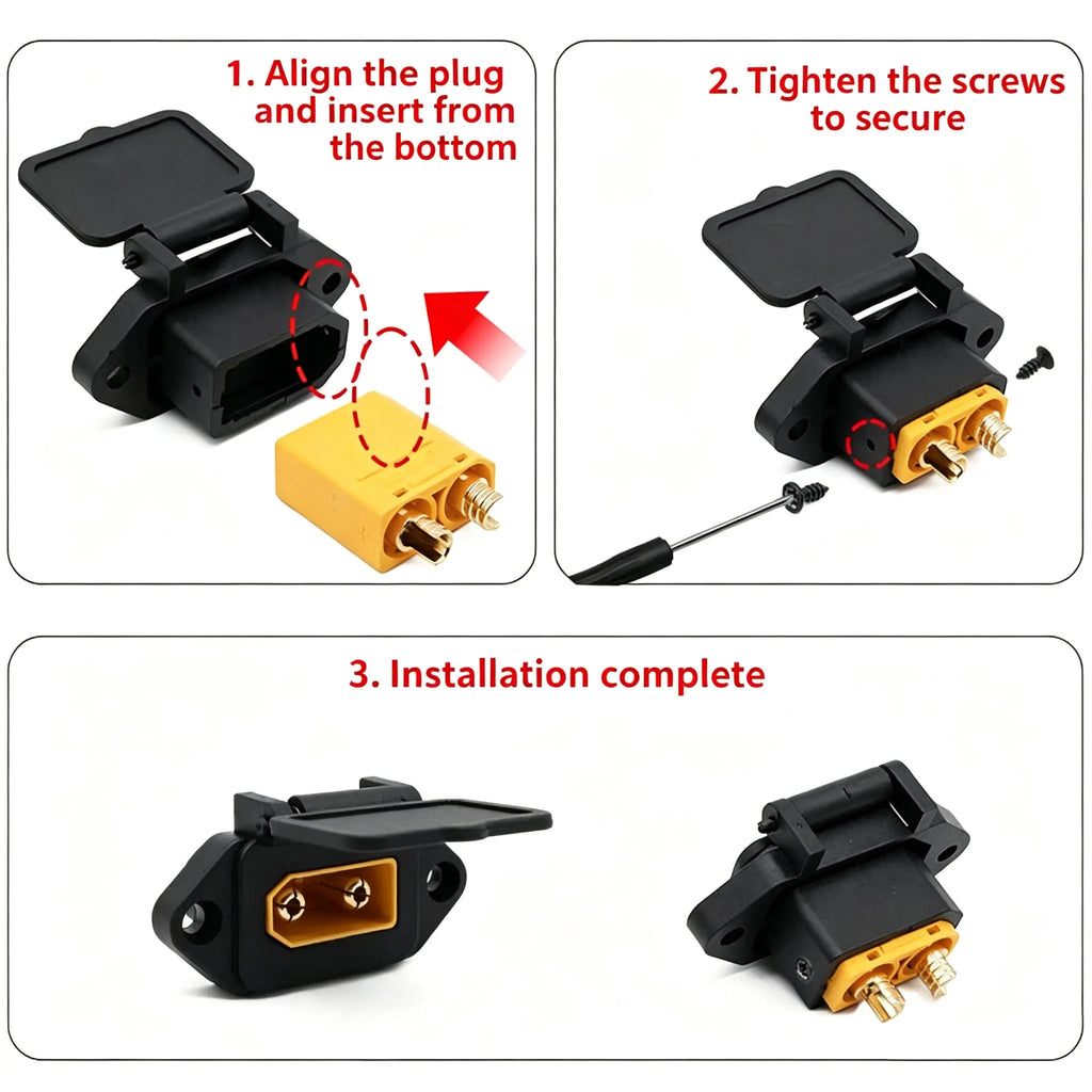 XT90 Male Female Power Charging Plug Shell XT90S Anti-fire Connector Electric Vehicle Lithium Battery Modification Interface