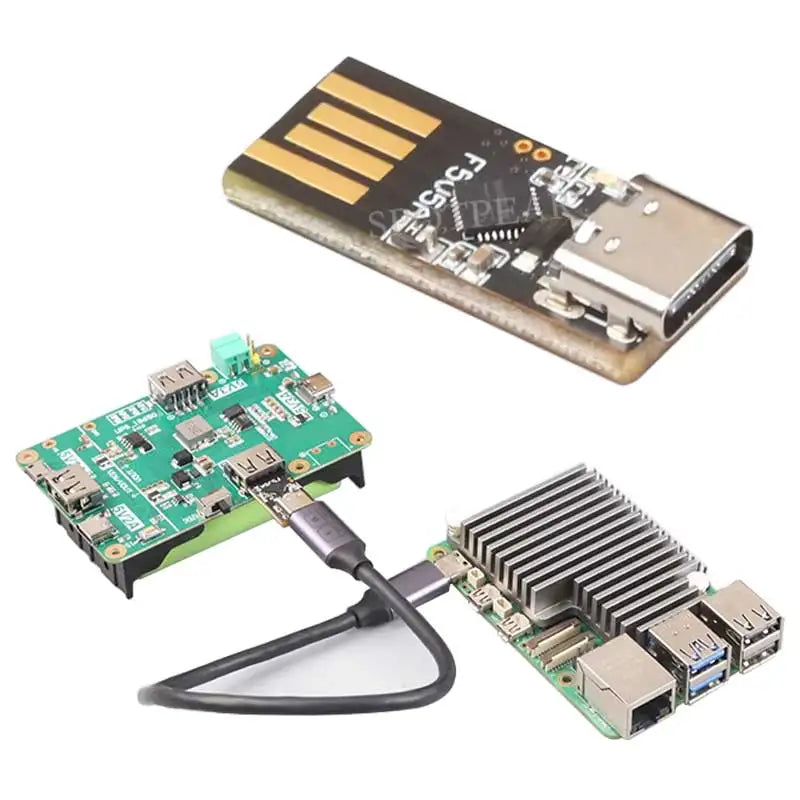 Raspberry Pi 5 USB A C Mini PD Trigger Activation Power Adapter To Solve Non-PD-Power System Error Warning