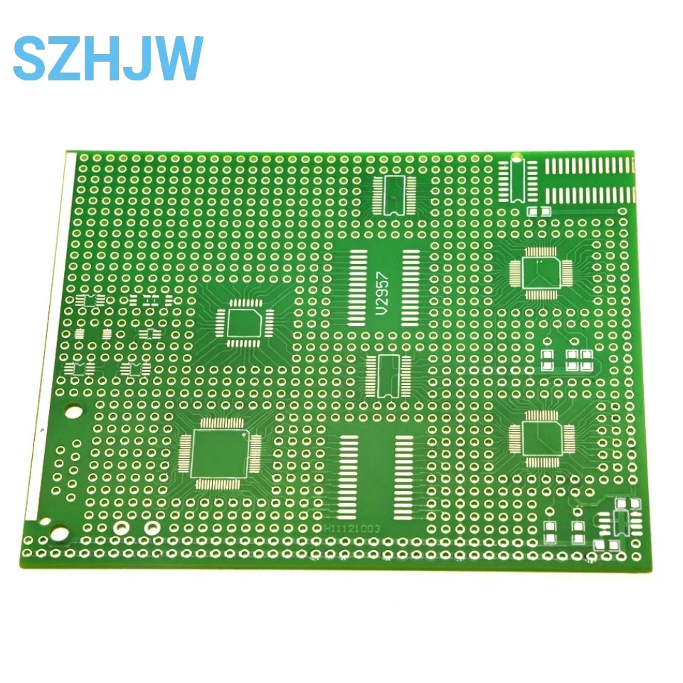 1/5/10PCS 9x11cm SMD Test Board – QFP/TQFP/SOP/QSOP Breakout PCB, 2.54mm Pitch, for STM32 ESP32 Microcontroller Development