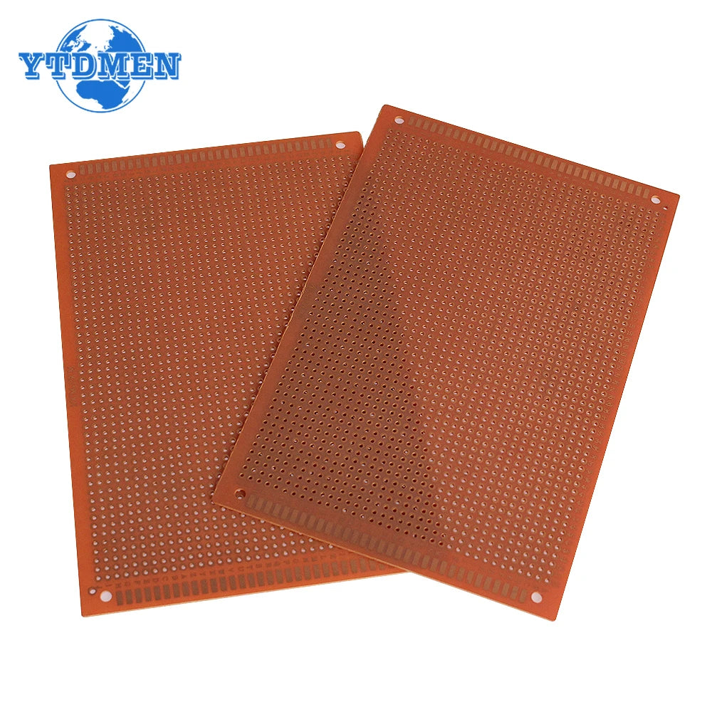 2PCS 10x15 10x22 12x18 13x25 15x18cm PCB Breadboard Protoboard Single-Side Universal Printed Circuit Boards Yellow DIY Soldering