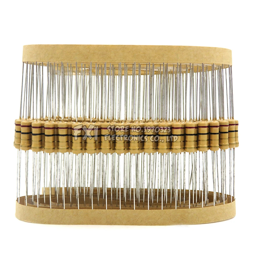 20PCS 1W Carbon Film Resistors 5% 1R-10M 10R 47R 100R 220R 1K 10K 4K7 100K 560K 1M 3M3 ohm ibuw Color Ring Resistance 200K