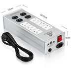 ATAUDIO HIFI Audio Noise AC Power Filter Power Conditioner Power Purifier Surge Protection with US Outlets Power Strip