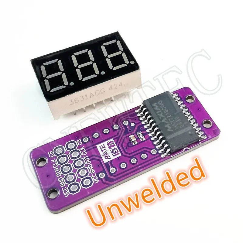 MAX7219 0.36 Inch 3 Bits Digital LED Display 7 Segment Module Unwelded 6 Color Available for Arduino STM32 STC AVR ESP32