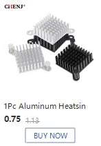 Extruded Aluminum Heatsink For High Power LED IC Chip Cooler Radiator Heat Sink Drop Ship 100*25*10mm