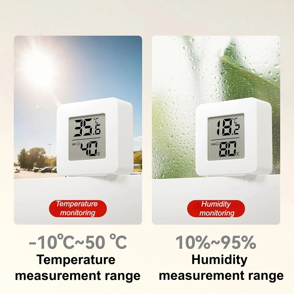 1/2/3/5PCS Mini LCD Digital Thermometer Hygrometer Indoor Room Temperature Humidity Meter Sensor Gauge Weather Station Set
